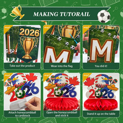 MEIWUTIE game day backdrop and banners for soccer party