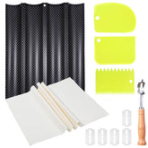 mekueeex 4-slot baguette pan set black