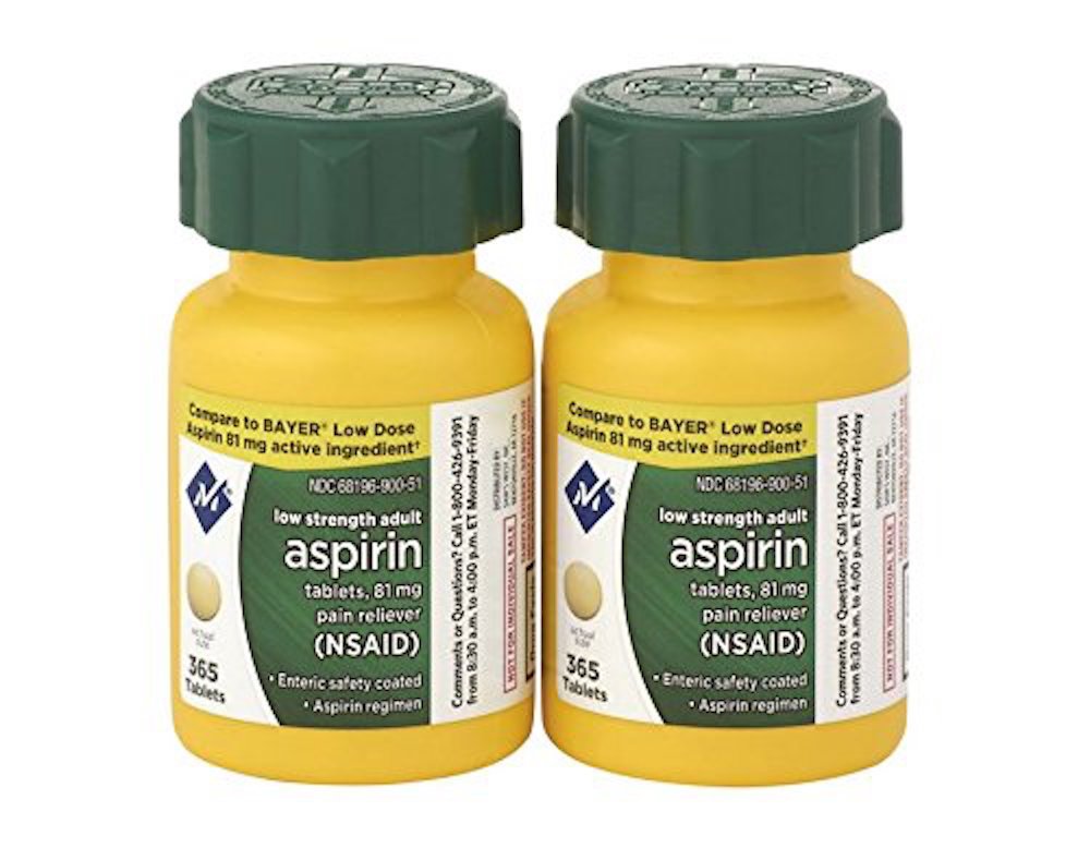 Member's Mark Aspirin 81mg 2-pack 730-count packaging