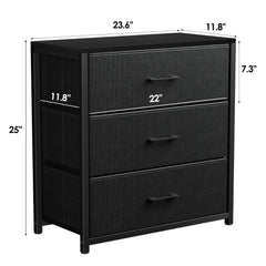 Memobarco storage dresser three fabric drawers