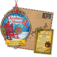 Memorial Gifts Ornament packaging with story card