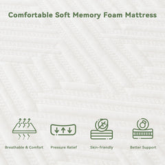 memory foam twin mattress in a box details