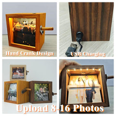 Memory photo frame with built-in night light