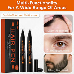 Twist-up beard filler pen for patchy areas
