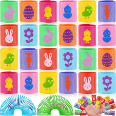 Menzcci Easter Mini Coil Springs Toys 24 pack