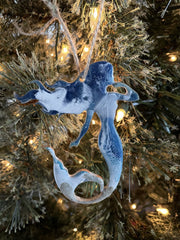 4 inch ornament unique resin with ocean waves