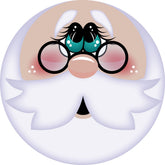 Merry Christmas Santa Claus Face #10 wreath sign