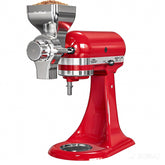 Metal Grain Mill Attachment for KitchenAid Stand Mixer mounted on mixer