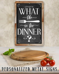 Vintage rustic kitchen decor sign aluminum epoxy ink 12x18