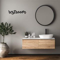 Bedroom sign from metal wall decor
