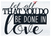 Metal Wedding Gift steel love quote plaque 11 inch size