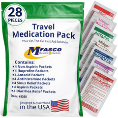MFASCO 7 in 1 Travel Size Medicine Kit front view