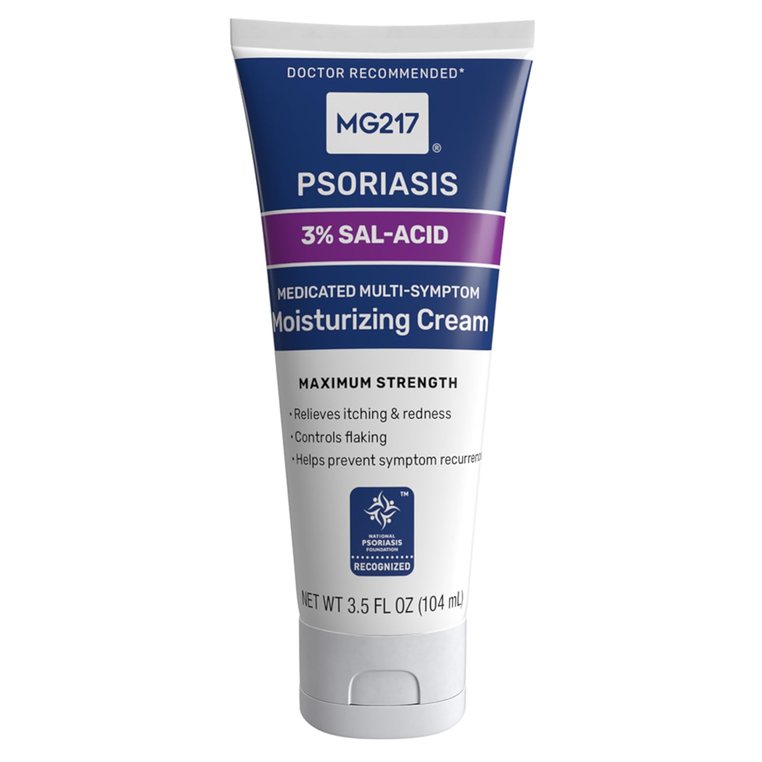 MG217 Medicated Moisturizing Psoriasis Cream bottle label