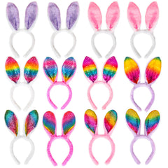 MGparty Easter Bunny Ears Headbands one size fits adults and kids
