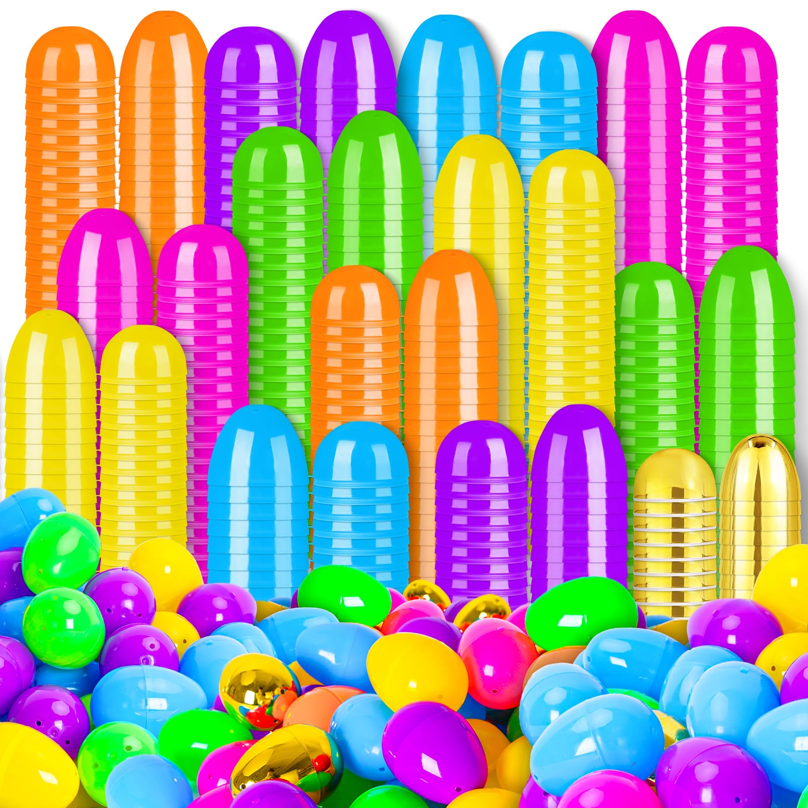 MGparty Easter eggs bulk 150 count 2.36 inch