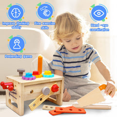 Child sized wooden hammer from Mgtfbg tool set