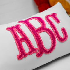 pillow cover with hidden zipper mia'spillow-lab monogram