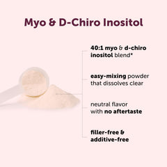 2,000mg myo-inositol and 50mg d-chiro per serving