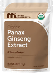 Micro Ingredients Korean Red Ginseng Powder 4 oz packaging