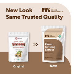 Organic Korean Ginseng Root Powder 4 ounce container