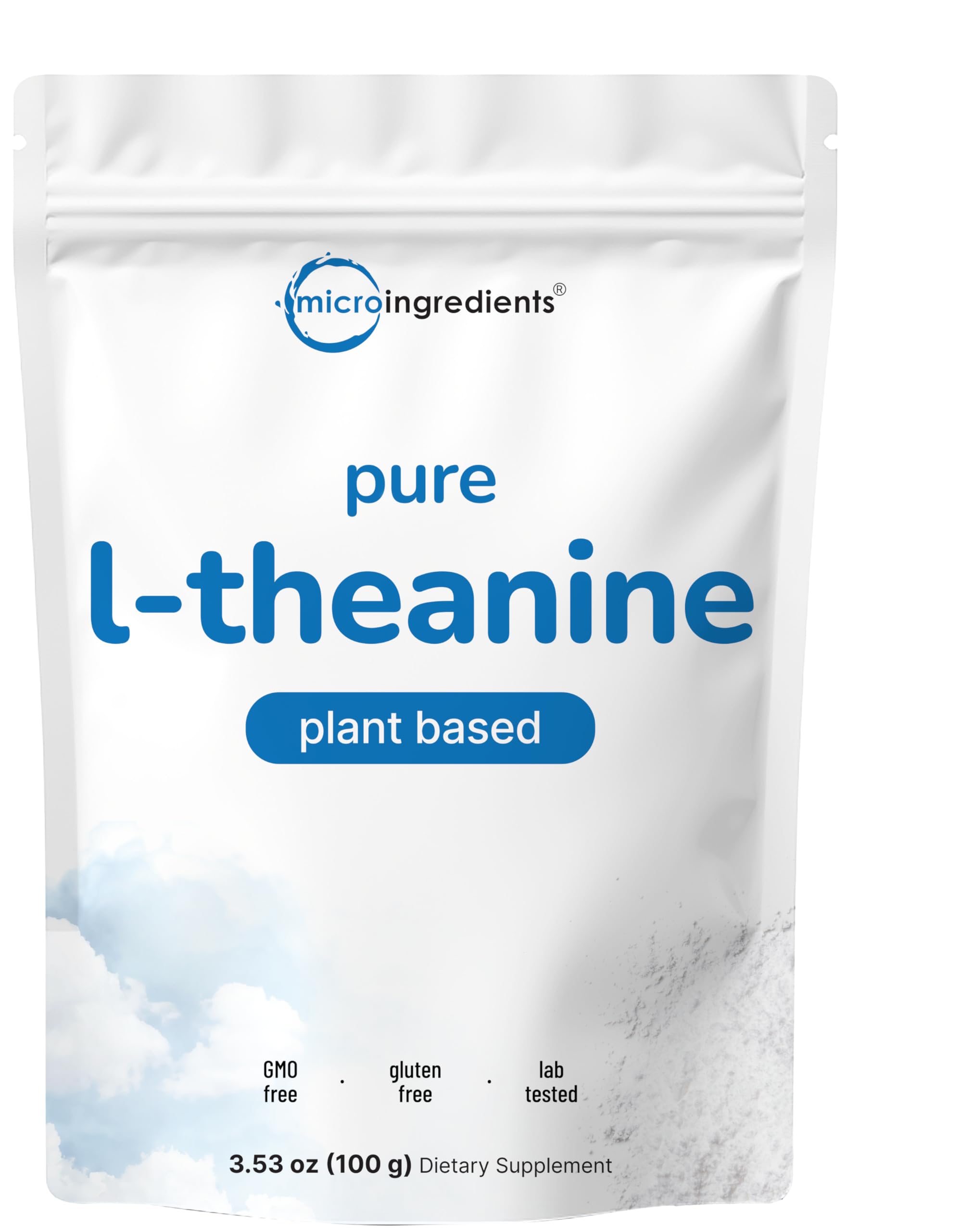 Micro Ingredients L-Theanine Powder 100 Grams package