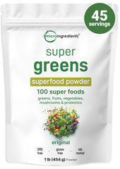 Micro Ingredients Super Greens Powder 1lb container