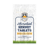 Microbial rennet tablets for cheese making