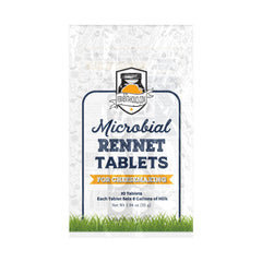 Microbial rennet tablets for cheese making