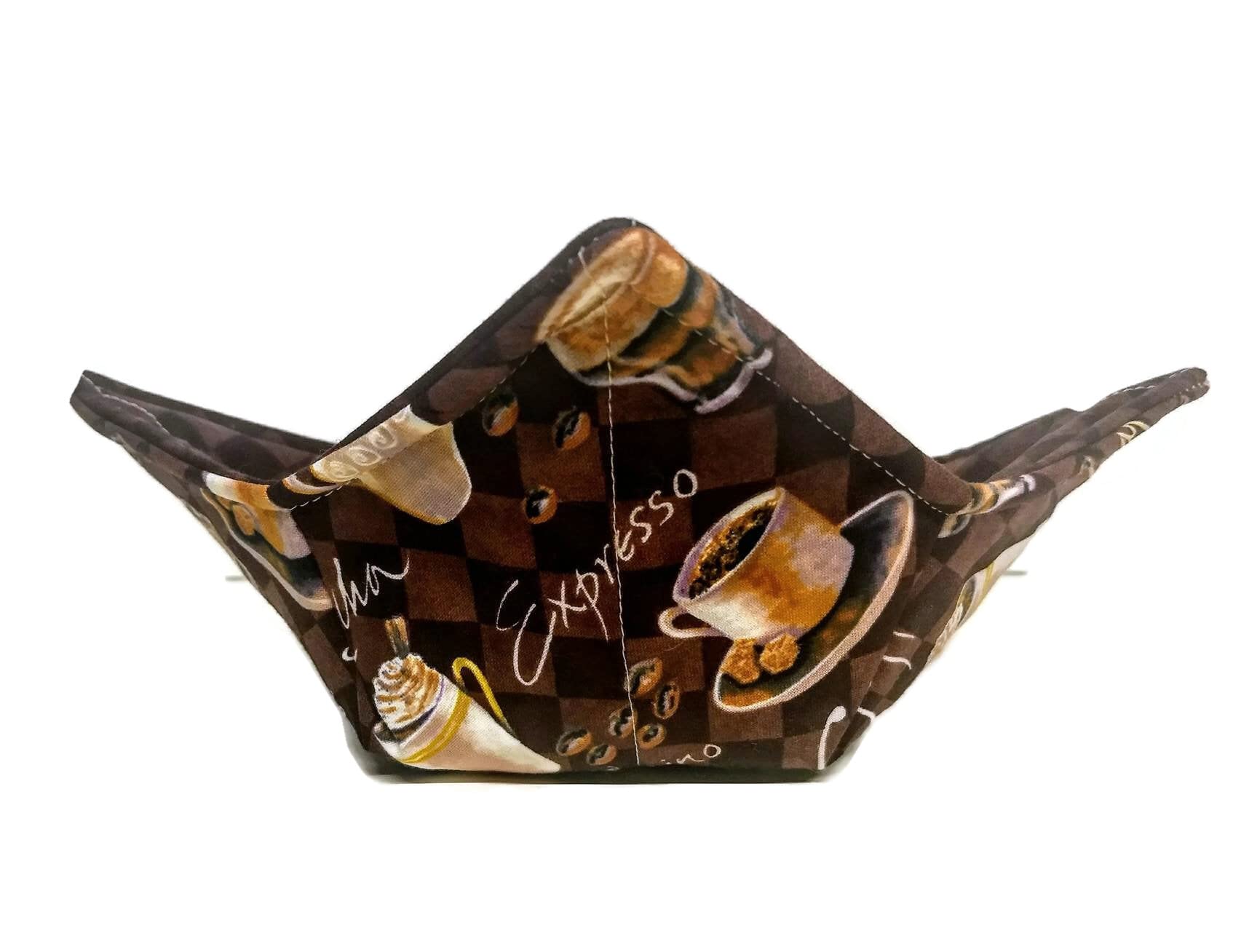 Microwavable bowl cozy Coffee Expresso Mocha by Sewuseful Studios LLC product image