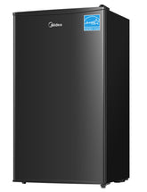 Midea MERM33S1ABB compact fridge front view
