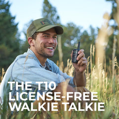 Midland walkie talkie with eVOX hands-free transmission
