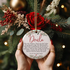Midwife holiday keepsake ornament gift-ready with box