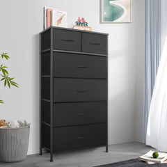 7-drawer configuration for bedroom storage