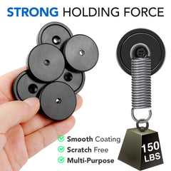 Neodymium magnet with stainless screws included