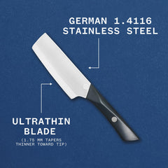 Milk Street Small Nakiri Knife ergonomic handle detail