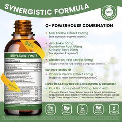 Milk Thistle Artichoke liver support liquid drops packaging