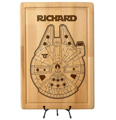 Millenium Falcon Cutting Board bamboo medium 12x9