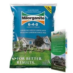 Milorganite 6-4-0 fertilizer 32 lb bag for lawns