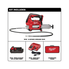 M18 grease gun kit component image for Milwaukee tool