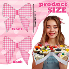 Mimorou disposable bowtie charcuterie board pink bow tray