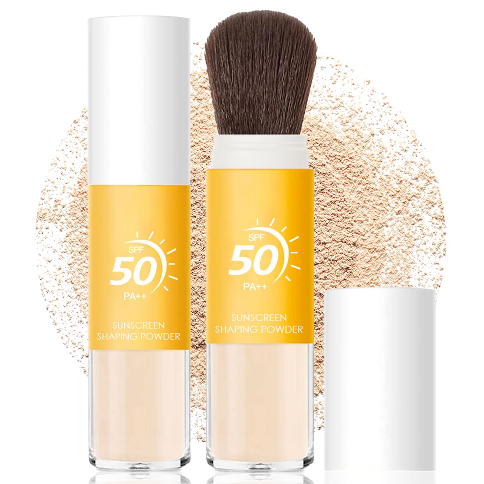 Box label for Mineral Sunscreen Setting Powder SPF 50