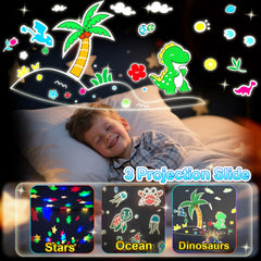 7-in-1 night light projector with remote control