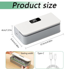 Mini bag sealer showing 6 temperature settings