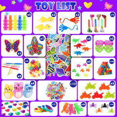 Mini fidget keychain toys included in the kit