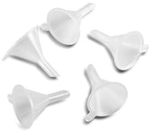 Blue mini funnel 5-pack for lab bottles