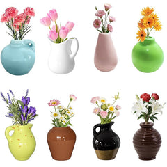 Mini Magnetic Vase 8pack on fridge surface