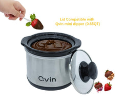 Glass lid for small capacity slow cookers compatible with Qvin mini pot