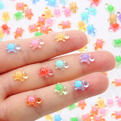 200 pieces mini resin turtles for dollhouse decor