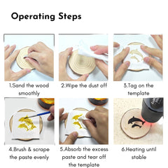 scraper and template sticker included with bigthumb kit