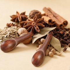 Handmade style mini wooden spoon set suitable for sauces
